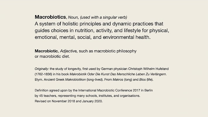 Macrobiotic Definition