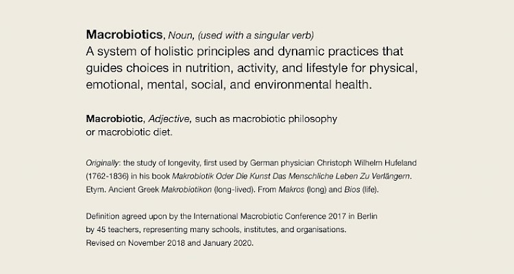 Macrobiotic Definition